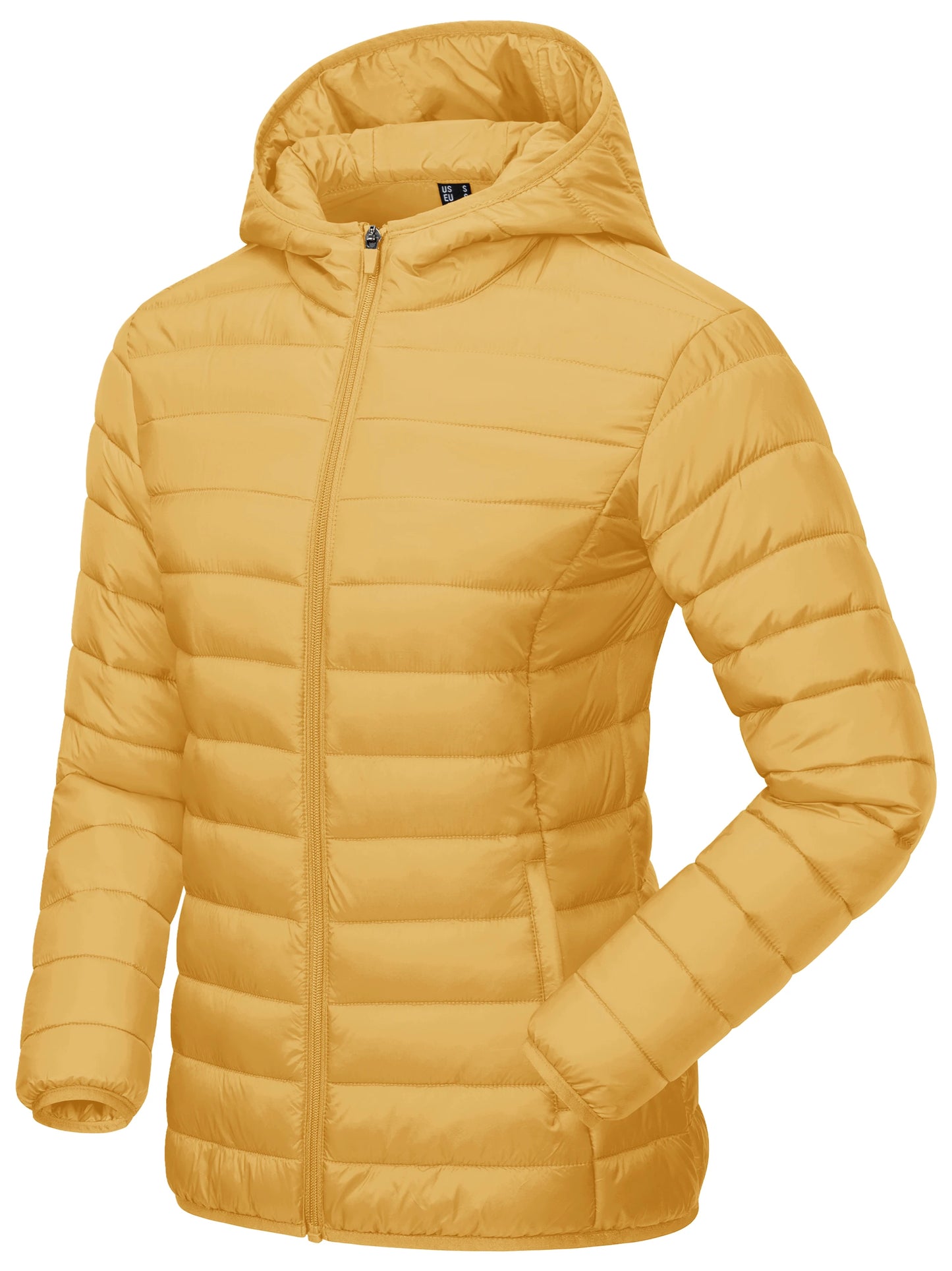 TACVASEN Winter Hooded Puffer Jacket Womens Quilted Warm Coats Casual Windbreaker Waterproof Padded Lightweight Outdoor Outwear