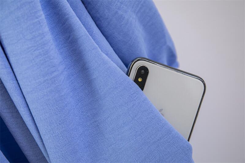 Women Loose Maxi Dresses Muslim Dress Spring Autumn Female Full Sleeve Casual Solid Pockets Robe Long Dresses Mujer Vestidoes.