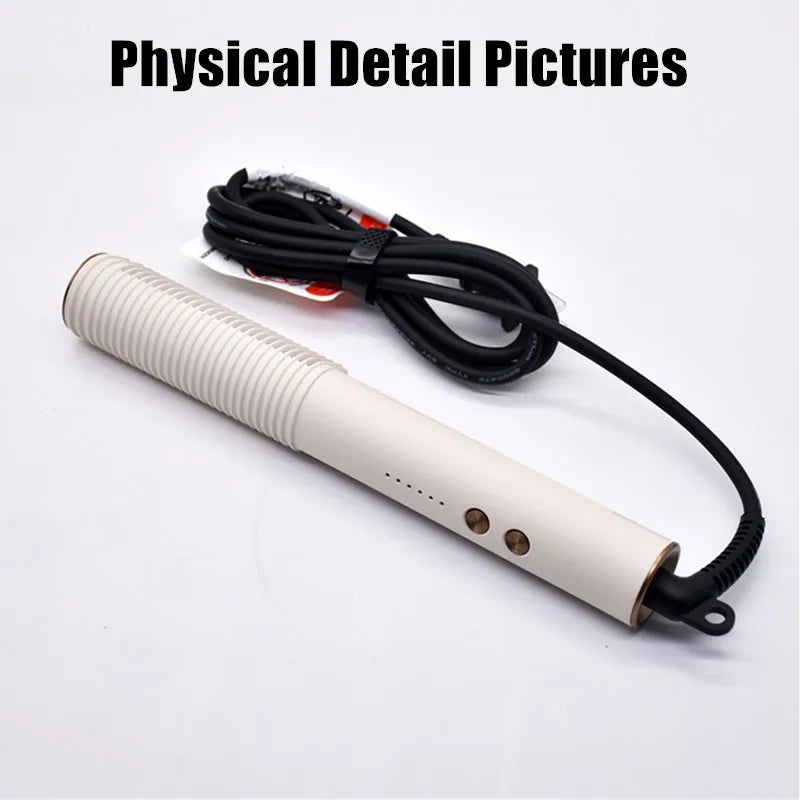Electric Curling Stick Women's Chicken Rolls Water Ripple Lazy Straight Hair Comb Fan Small Splint Straight Curling Dual-use.