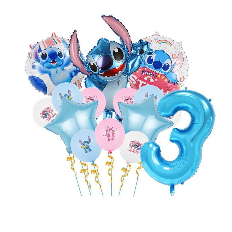 Disney Rosa Stich Geburtstag Party Dekorationen Mädchen Einweg Geschirr Ballon Kuchen Topper Tischdecken Liefert Baby Dusche.