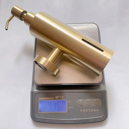 250 ml manueller Seifenspender aus gebürstetem Edelstahl zur Wandmontage, goldener schwarzer quadratischer runder Seifenspender für Hotelbadezimmer