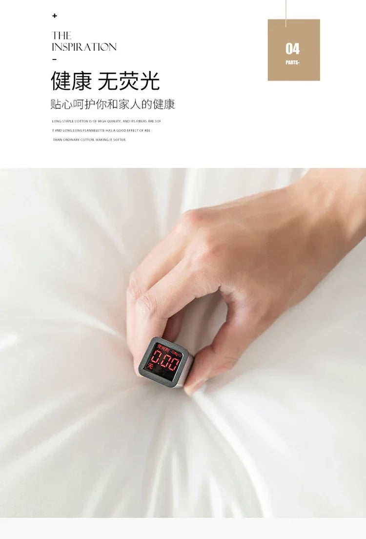 Class A cotton soybean fiber pillow core washable five-star hotel pillow adult neck protection household feather velvet pillow.