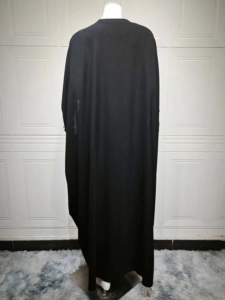 Women Eid Dubai Abaya Luxury Muslim Fashion Kimono Cardigan Sequin embroidery Long Dress Kaftan Robe Kebaya Femme Islam Clothing.