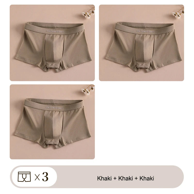 3PCS Sport Boxer Mann Atmungsaktive Geschenk Sportliche Boxer männer Platz Höschen Sexy Männer Unterwäsche Unterhose Briefs Shorts unterwäsche