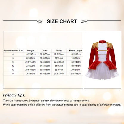 Kinder Mädchen Halloween Weihnachten Karneval Zirkus Zirkusdirektor Cosplay Performance Kostüm Langarm Mesh Trikot Tutu Kleid