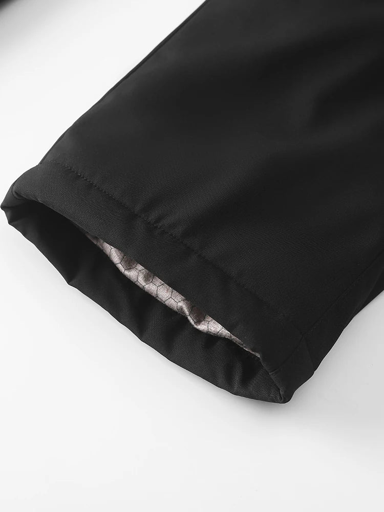 Winter Padded Pants Men 90% White Duck Down Padding Warm Cargo Pants Waterproof Windproof Snow Cold Thermal Down Trousers.