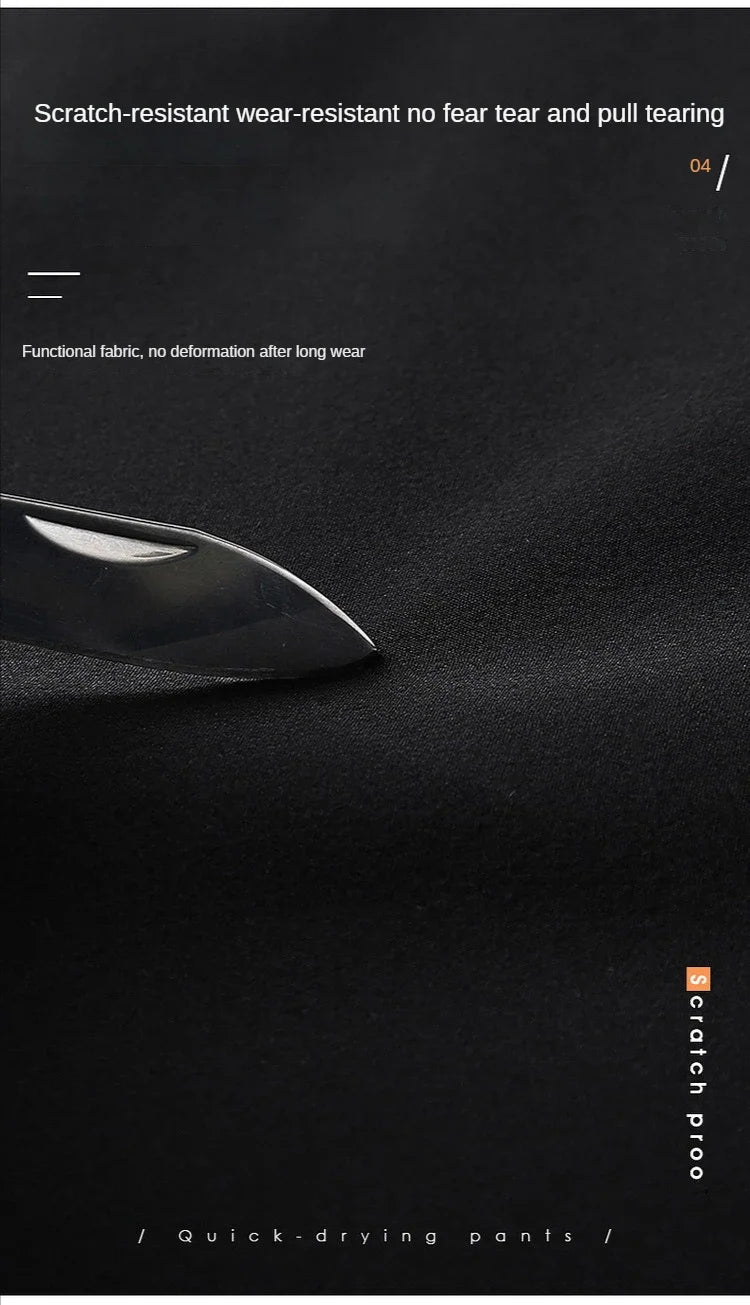 Ice Silk Men's Summer Pants Elastic Waist Straight Leg Trouser Male Quick Dry Big Size Large Plus Stretch 6XL 7XL Work Outdoor.