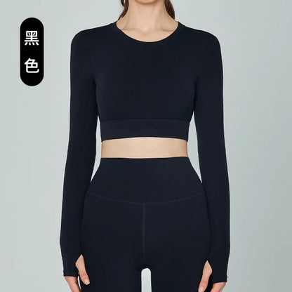 UNI Sports Top Women Long Sleeve Outdoor Running Gym Fitness Wear T-shirt Spring Yoga Shirt Gym Push Up Workout Top