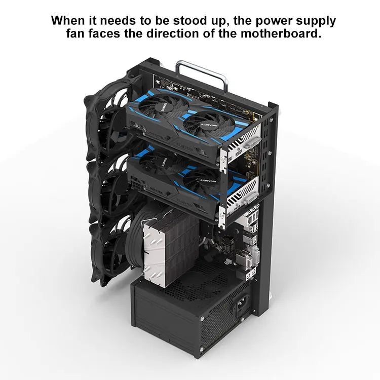 DIY Chassis X79 X99 Computer Case ATX Open Motherboard Holder ATX/-ATX/ITX Open Chassis PC Frame Chassis with Fine Mesh Steel.