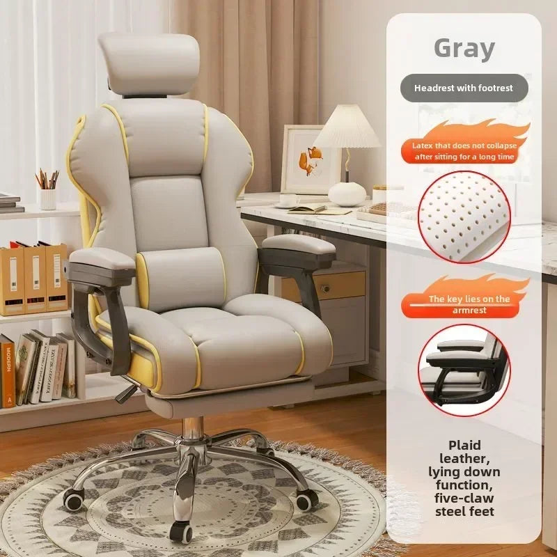 Bequemer Büro-Computerstuhl, universitätsschlafsaal, Schlafzimmer, Wohnzimmer, Spiel, Live-Streaming-Stuhl mit verstellbarer Rückenlehne