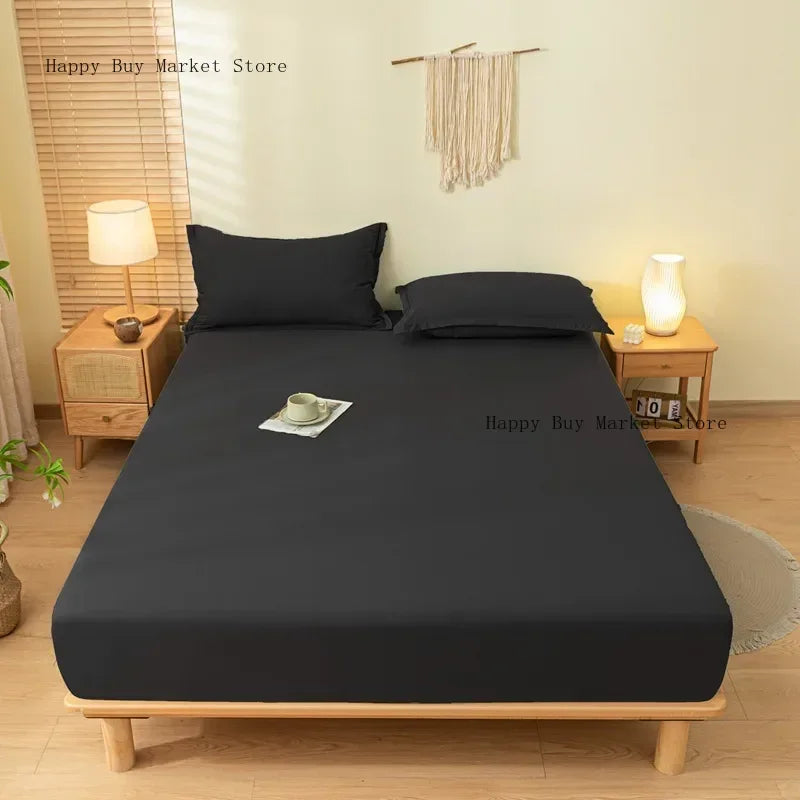 Mattress Covers Fitted Sheets Bed Bedspreads Fabric Thick Mattress Protector for Single Double King Queen Size Beds.