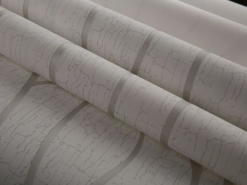 53 cm europäischer moderner Schlafzimmer-Hintergrund, 3D-Vlies, feuchtigkeitsbeständige Tapete, Kurvenstreifen, verdickte Wandaufkleber