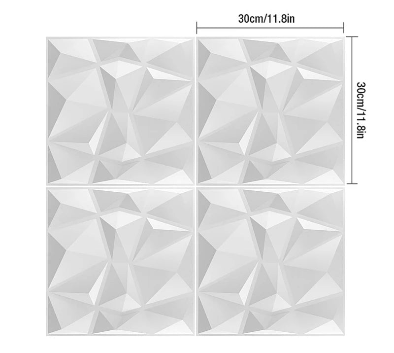 30x30cm home renovation 3D Stereo Wall Panel Diamond Not self-adhesive tile 3D wall sticker living room Bathroom 3d wall paper