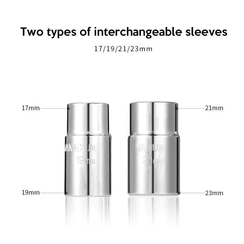 Teleskop-Radschlüssel, Schraubenschlüssel, Radschlüssel mit Steckschlüssel, Autoreparaturwerkzeuge, 17/19, 21/23 mm