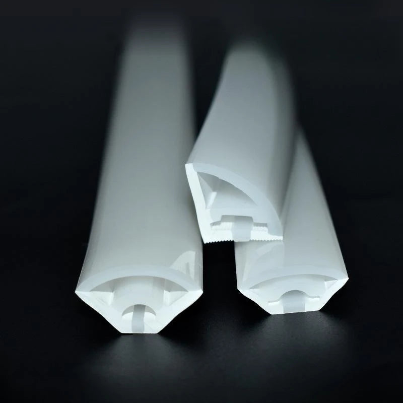 360° Glowing Round LED Neon Tube Rope Lamp Flexible Silicone Diffuser Channel WS2811 WS2812B Soft IP65 Outdoor Tape Strip Lights