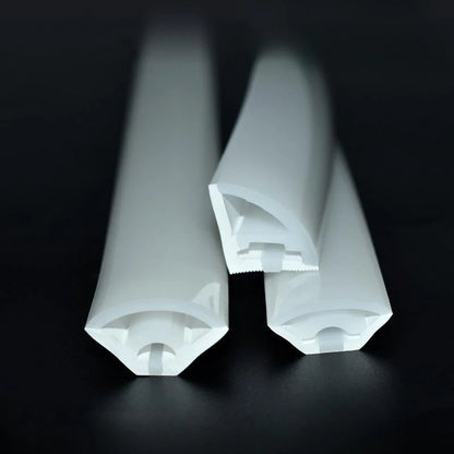 360° Glowing Round LED Neon Tube Rope Lamp Flexible Silicone Diffuser Channel WS2811 WS2812B Soft IP65 Outdoor Tape Strip Lights