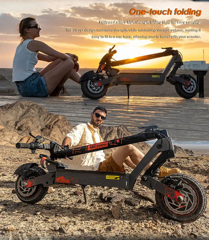 KuKirin G2 Ultra Folding Electric Scooter 800W * 2 Motor 48V 18Ah Battery 10 inch Tires 50 km/h Max Speed 55km Max Range IPX4