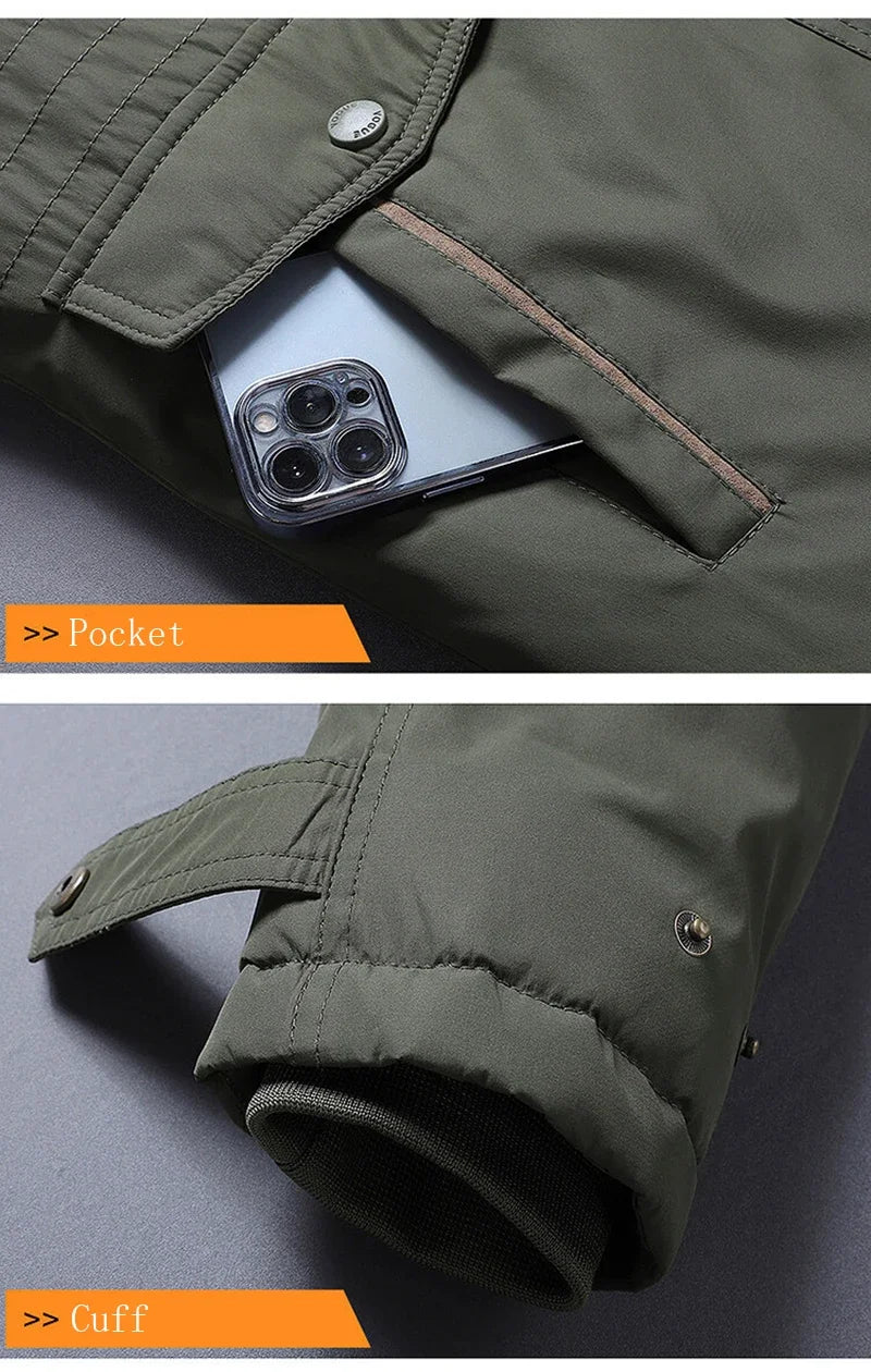 Winter Parka Men Windbreaker Fleece Thick Warm Fur Coats Male Retro Hooded Streetwear Overcoats Men's Windproof Jackets 6xl.