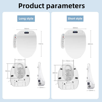 Intelligenter Toilettensitzbezug – wasser- und energiesparend, sofortige Erwärmung, selbstreinigend, LED-Nachtlicht, effizienter, hygienischer Badezimmerdeckel