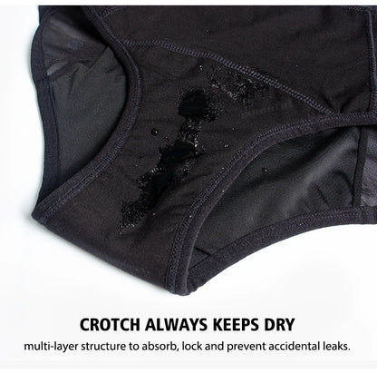 High Waist Period Underwear Lace Mesh Menstrual Panties Women Menstrual Cycle Absorbent Underwear Girl Panties for Monthly.