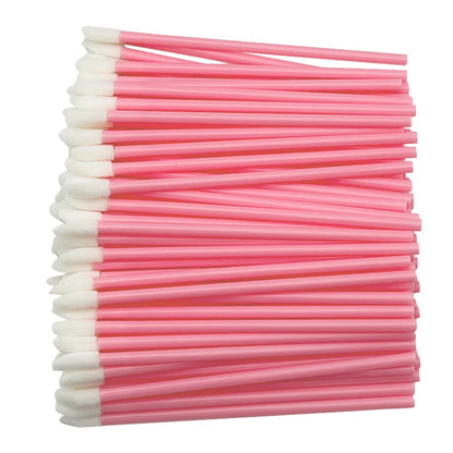 100/200pcs Lip Wands Applicators Disposable Lip Brushes Lipstick Brush Mascara Applicator Gloss Wands Eyelash Extension Tool.