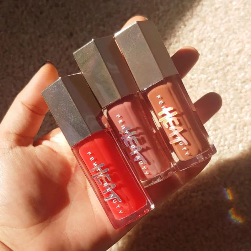 Fenty Beauty Gloss Bomb Lip Glaze Multi-color Moisten Shine Glitter Lip Plumper Makeup Beginner Liquid Lipstick Makeup Cosmetics.