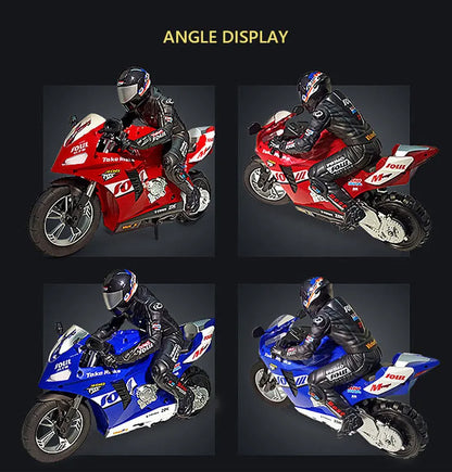 Large RC Motorcycle 2.4G Remote Control Motorcycle High Speed Racing Drift Stunt Car Toys for Boys Kids Toy Children Xmas Gifts.
