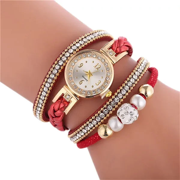 Bracelet Watches for Women Wrap Around Fashion Bracelet Dress Ladies Woman Quartz Wristwatches Women Watch Relojes Para Mujer.
