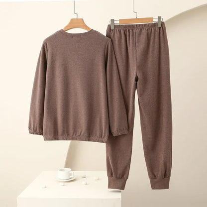 Women's Loungewear Warm Pajamas Autumn Winter New Long Sleeve Trousers House Suit Ladies Pyjamas For Women Nightie.