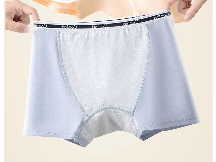3pcs Cotton Women's Menstrual Panties Physiological Pants Leak Proof Underwear Ladies Period Panty High Waist Safety Briefs.