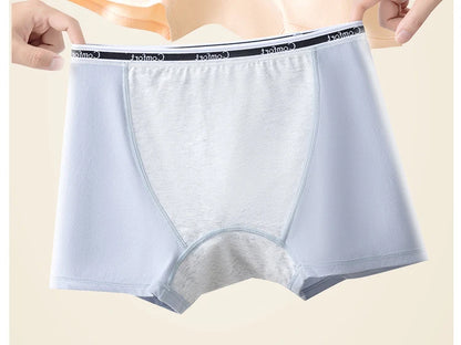 3pcs Cotton Women's Menstrual Panties Physiological Pants Leak Proof Underwear Ladies Period Panty High Waist Safety Briefs.