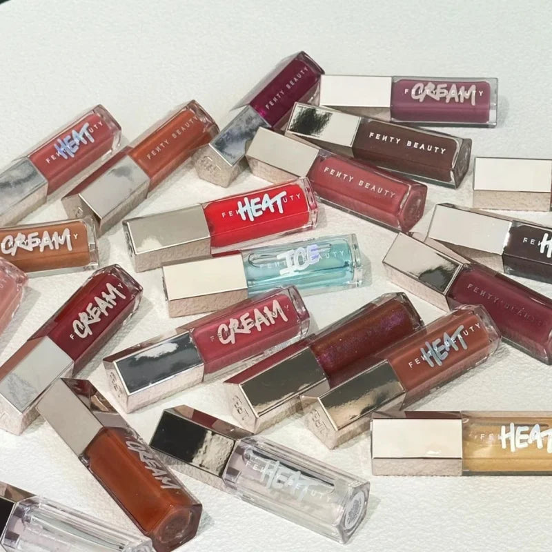 Fenty Beauty Gloss Bomb Lip Glaze Multi-color Moisten Shine Glitter Lip Plumper Makeup Beginner Liquid Lipstick Makeup Cosmetics.