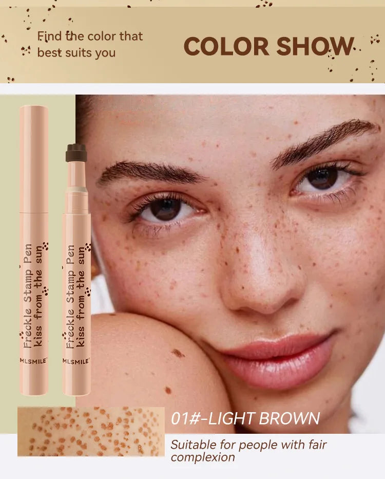 Natural Freckle Pen Waterproof Simulation Fake Spot Makeup Tool Lasting Waterproof Face Dot Spot Pen Eyeliner Korean Cosmetics.