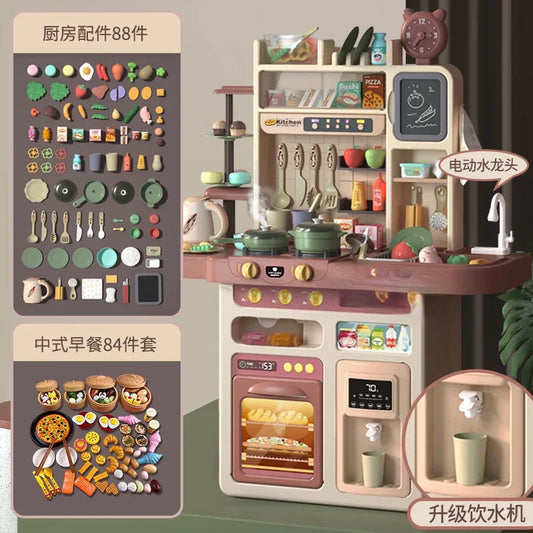 Hot salesPlay home kids kitchen toys boy girl baby simulation cooking cooking kitchen utensils set gifts.