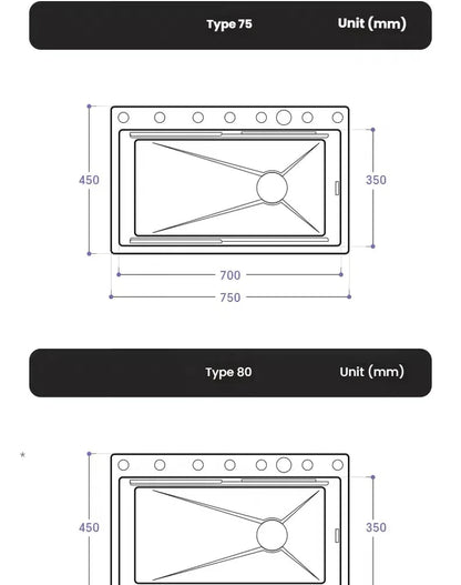 Intelligent Waterfall Stainless Steel Kitchen Sink MultiFunctional Digital Display Porous Large Single Slot Wash Dish Basin