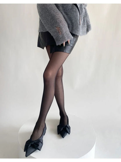 Blue Green Ultra-thin Nylon Thigh High Stockings Pantyhoses Women Sexy Women Tights Velvet Sexy Lingeries Hosiery Body Stockings