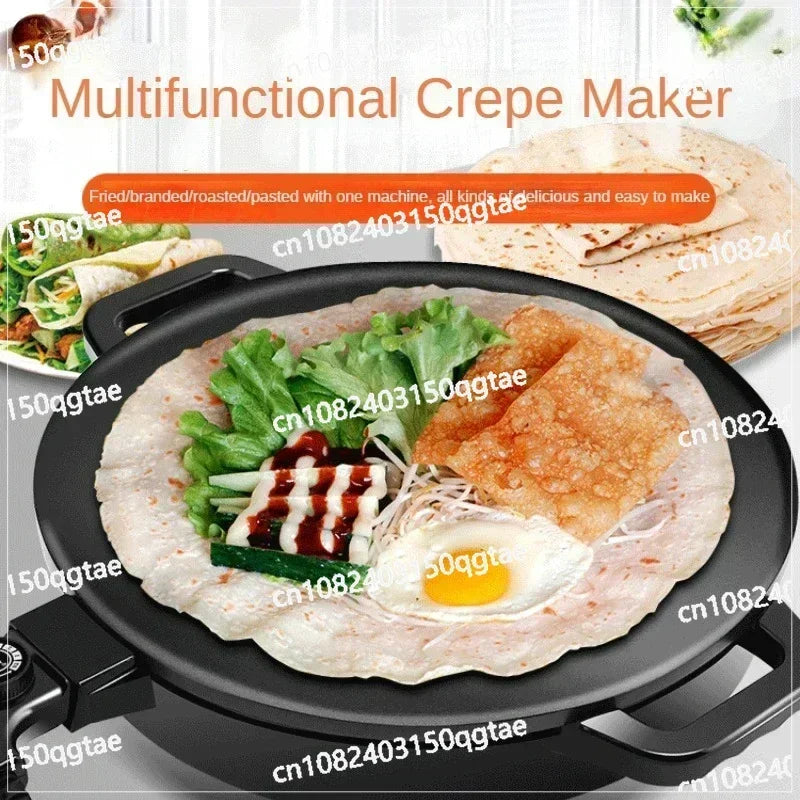 220 V 40 cm Krepp-Pn-Küchengrill, elektrischer Pfannkuchentopf, antihaftbeschichtet