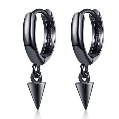 Silver Gold Color Hoop Earring Trendy Punk Hip Hop Rivet Ear Rings for Women Gothic Party Jewelry Pendientes Orecchini 2025.