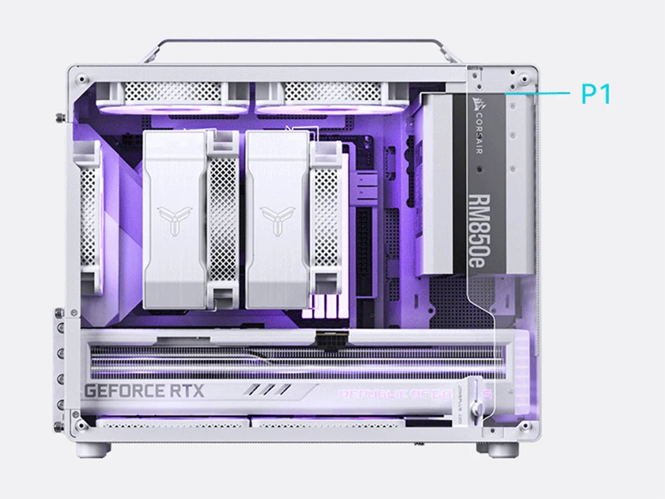 JONSBO Z20 MATX Case Detachable Handle Supports 240 Water-cooled 363mm Graphics Card Side  Transparency Desktop Mini PC Chassis