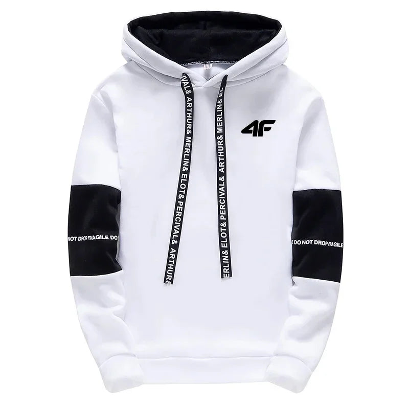 Hot Sale Men's Tracksuit Hooded Long Sleeves Casual Sports Single Piece Sweatshirts And Daily Sweatpants Comfort Outdoor Jogging.