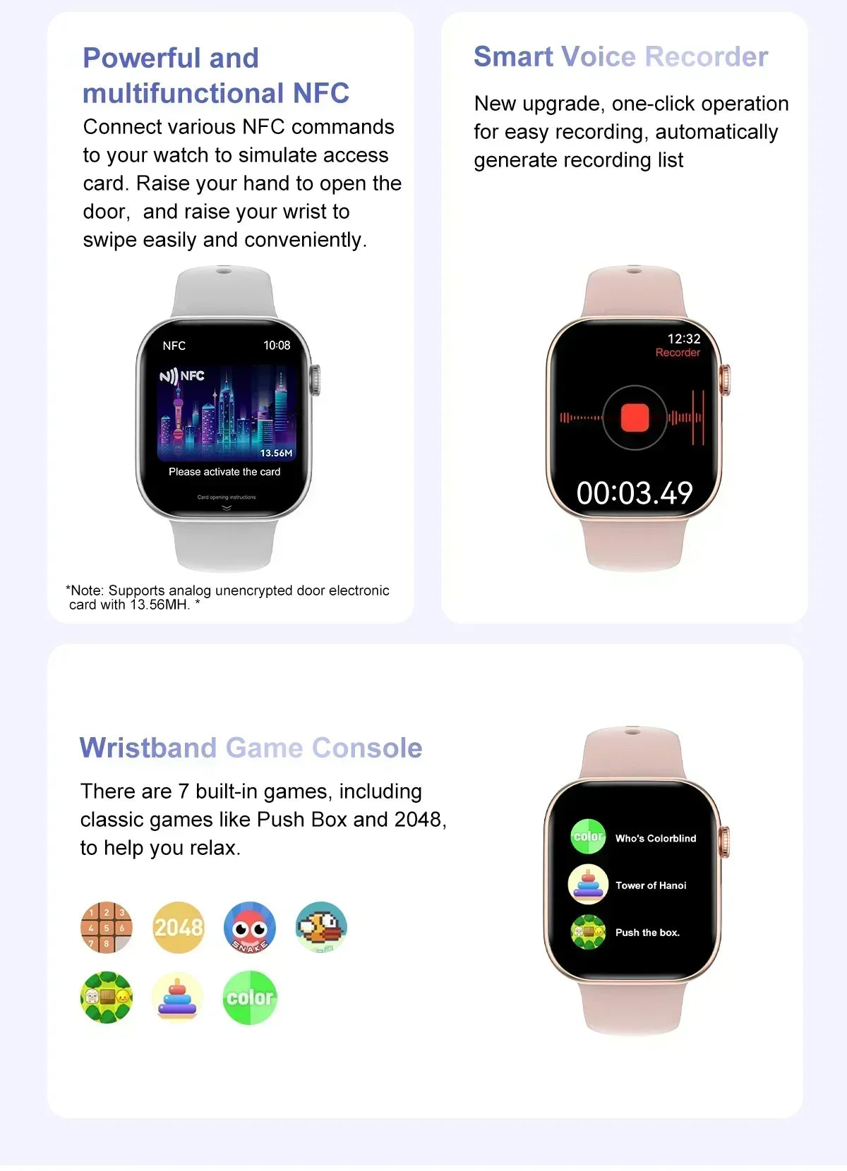 New Watch Series 10 Mini For Apple Watch 10 SmartWatch Men 3D Surround Music Video NFC Bluetooth call smartwatch For Android l0S.