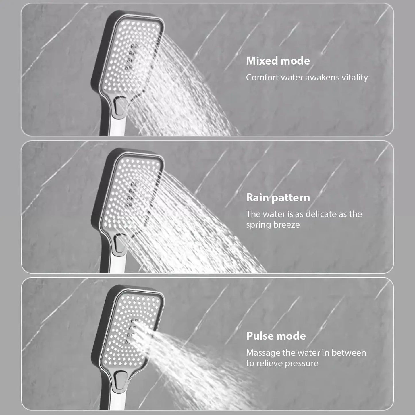 Bathroom Shower Faucet Set 4 Functions Digital Display Shower Thermostat Hot Cold Showers Mixer Pressure Discharge Copper Taps