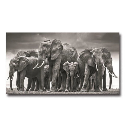 Walking Elephant Home Decoration Canvas Painting Modern Light Luxury Living Room Wall Art Posters High End Picture Print Artwork