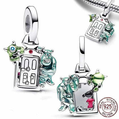 100% 925 sterling silver Disney 100th anniversary charm beads suitable for original DlY bracelet, women's fashion gift.