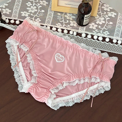 Sexy panties Plus size ropa interior femenina lace lenceria sweet calzones para mujer high elasticity underwear women Lingerie.