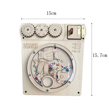 Busy Board DIY Accessories Lamps Doorbell Montessori Teaching Aids Hands-on Ability Sound Color Recognition Children Wooden Toys