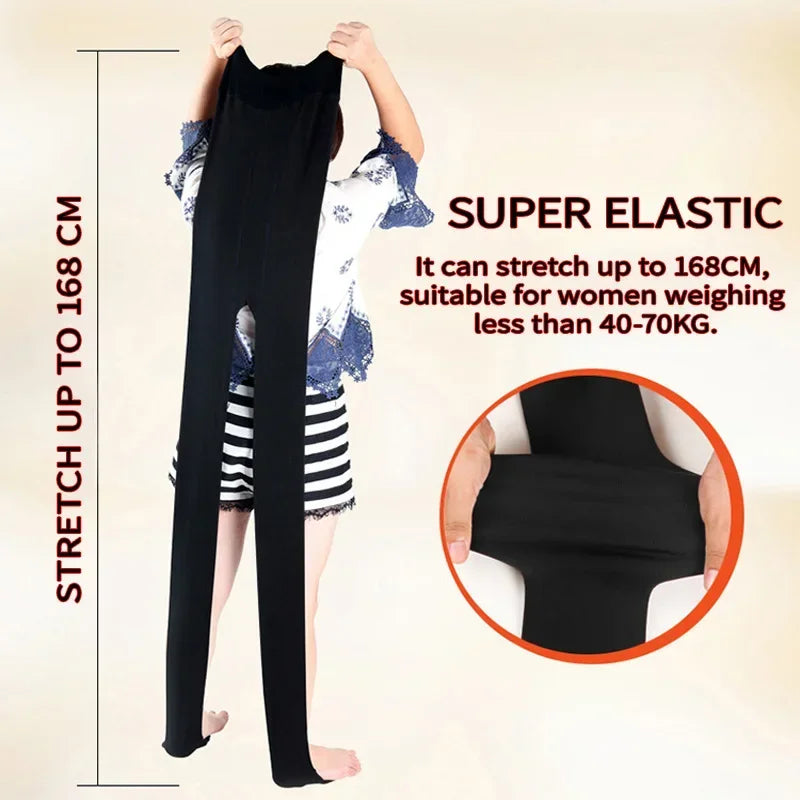 Women Winter Warm Tights Plus Size Pantyhose Thick Velvet Cashmere Fashion Colorful Tights Nylon Stretch Black Sexy High Tights