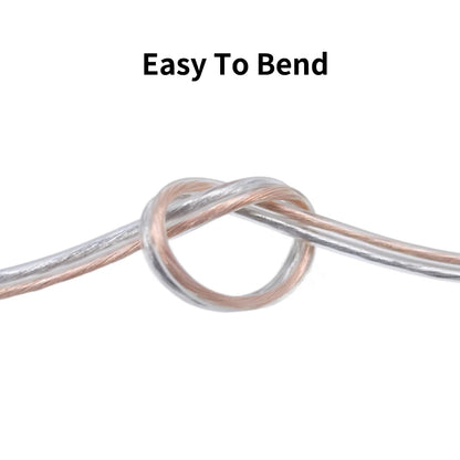 1/5/50M Electrical Wire 2 Pins Transparent Cable 30AWG - 16AWG UL2468 PVC Speakers Audio Headphone LED Strip Lamp Extension Cord.