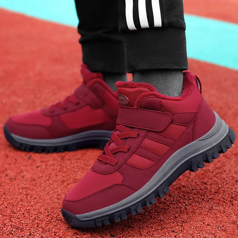 Ladies Snow Boots Warm Winter New Plush Thick Sole Casual Non-slip Comfort Shock-absorbing Unisex Outdoor Flat Walking Shoes.