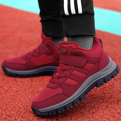 Ladies Snow Boots Warm Winter New Plush Thick Sole Casual Non-slip Comfort Shock-absorbing Unisex Outdoor Flat Walking Shoes.